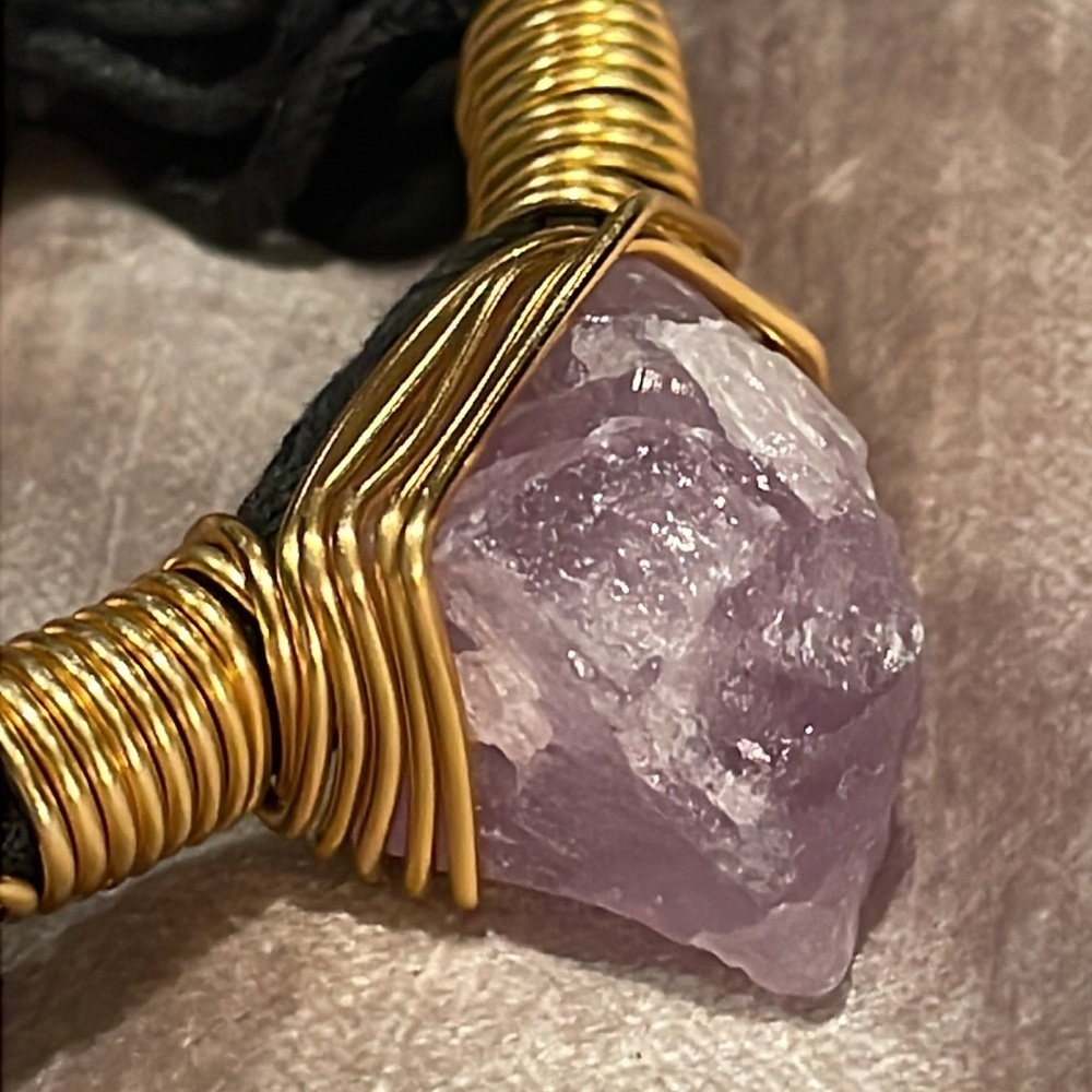 Chunky Amethyst Bracelet size 7.25 - Picture 2 of 6